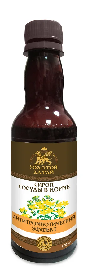 Сироп Золотой Алтай Сосуды в норме 200 мл
