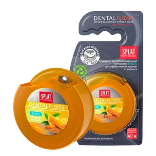 Dental Floss с апельсином и корицей, 30 м