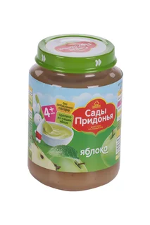 Пюре Сады Придонья яблоко (с 4 мес) 170 гр