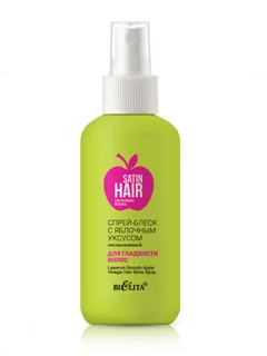 Satin Hair Сверкающие волосы Спрей-блеск с яблочным уксусом Belita 150 мл