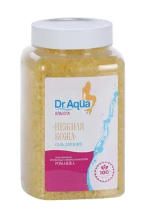 Соль для ванн Dr Aqua Красота морская Нежная кожа ромашка, 750 г