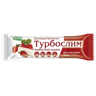 Турбослим Батончик Для Похудения 50 гр Клубничный Чизкейк