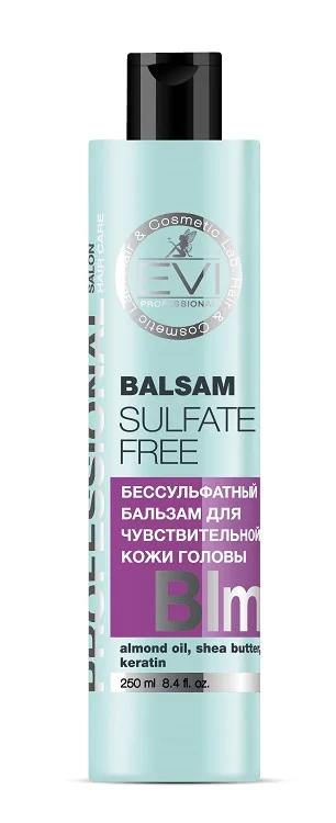 Бальзам-ополаскиватель EVI professional Бессульфат актив компл для всех тип вол 250 мл