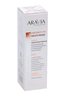 Маска Aravia Professional мультиактив 5в1 для регенерац ослаб волос / пробл кожи головы 200 мл