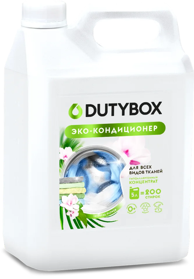 Кондиционер для белья Dutybox Концентрат "Свежие цветы" (200 стирок) 5 л.