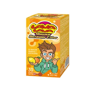 Лава Лава Мишки Витамин С Пастилки жевательные 30 шт
