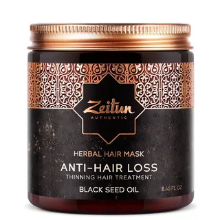 Фито-маска укрепляющая против выпадения волос с маслом черного тмина 250 мл Zeitun