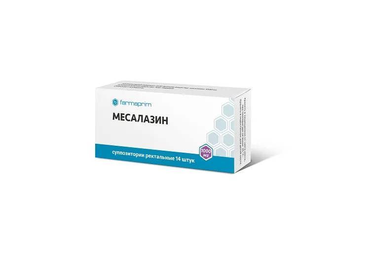Месалазин суппозитории 1000 мг 14 шт