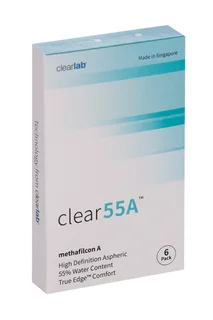 Линзы Clearlab Clear55 А контактные R 8,7 (диоптрия -2,0) 6 шт