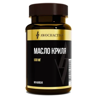 Масло криля, 500 мг, 60 капсул, Awochactive