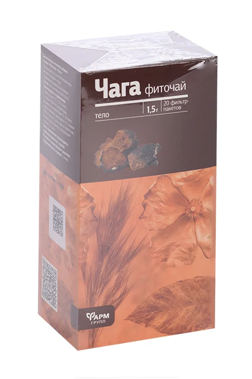 Фиточай Чага 1,5 гр 20 шт фильтр-пакет