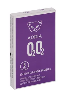 Контактные линзы Adria O2O2 мягкие / корригирующие / ежемесячные / дневные -3,75/14,2/8,6 6 шт