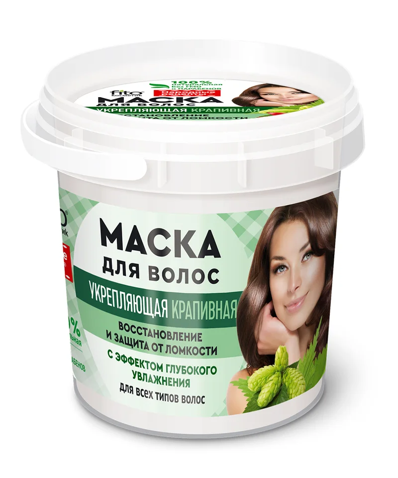 Фитокосметик маска для волос укрепл народ рецепты 155 мл крапива