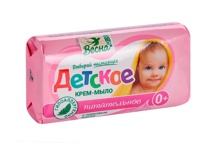 Крем-мыло Весна Детское питательное с норковым жиром 90 гр