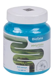 Пребиотик инулин Biotela, 460 мг, 540 шт, капсулы