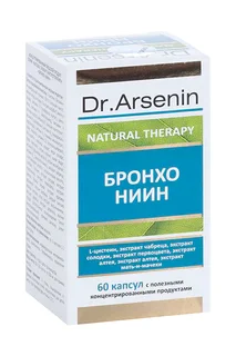 Бронхо Ниин Dr Arsenin концентрированный пищевой продукт 60 шт капсулы