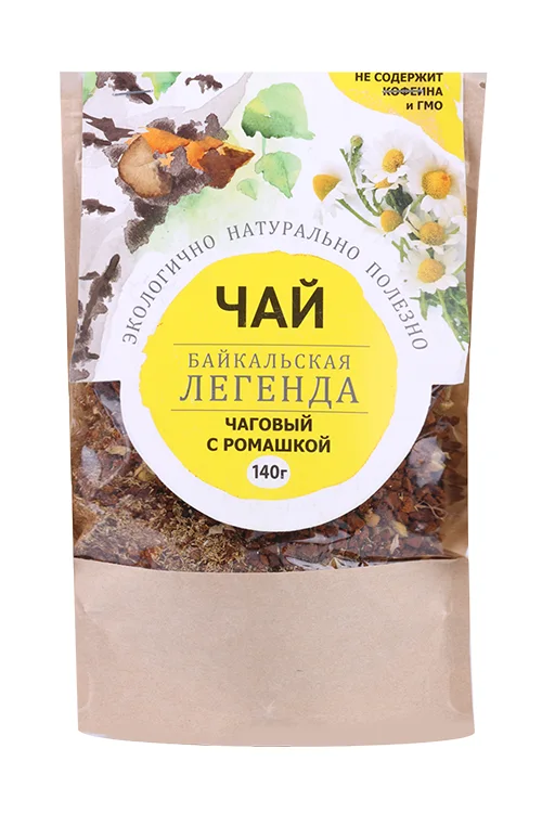 Чай чаговый с ромашкой Байкальская легенда 140 гр
