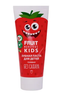 Зубная паста Fruit monsters kids Мегамонстры Клубника 60 гр
