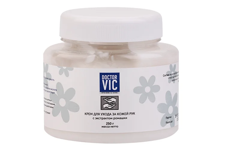 Крем Doctor Vic с экстрактом ромашки для ухода за кожей рук, 250 г