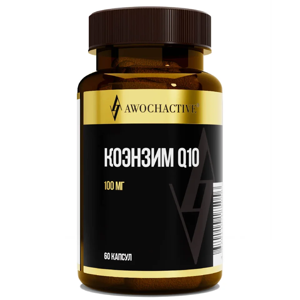 Коэнзим Q10, 100 мг, 60 капсул, Awochactive