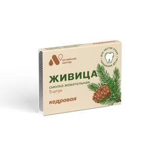 Смолка Живица жевательные кедровая 0,8 гр 5 шт