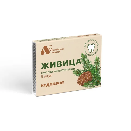 Смолка Живица жевательные кедровая 0,8 гр 5 шт