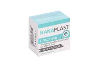 Пластырь Ранапласт ткан осн 3×500 см