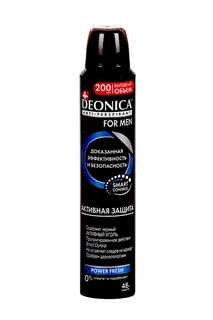 Антиперспирант Deonica for men Активная защита спрей 200 мл