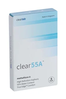 Линзы Clearlab Clear55 А контактные R 8,7 (диоптрия -5,5) 6 шт