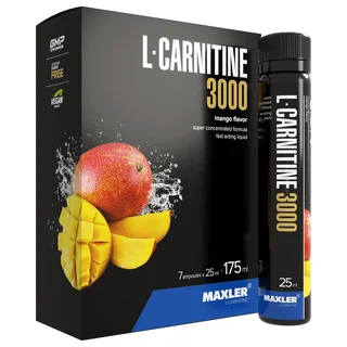 L-Карнитин 3000, со вкусом Манго, 7*25 мл, Maxler
