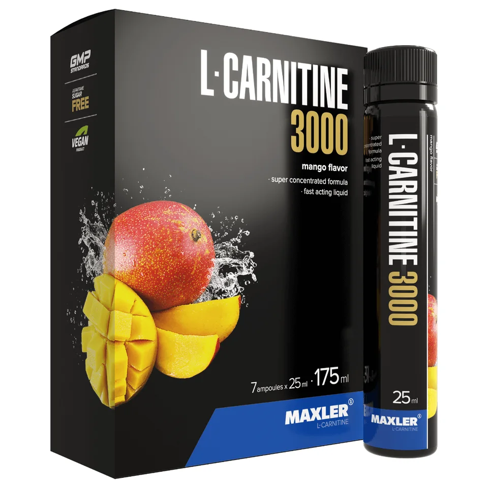 L-Карнитин 3000, со вкусом Манго, 7*25 мл, Maxler