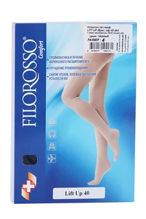 Колготки Filorosso Lift Up компресс лечеб-профилакт 40 den 1 класс черный р 4