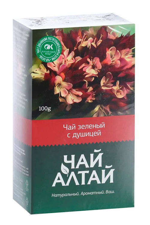 Чай Алтай зеленый с душицей 100 гр