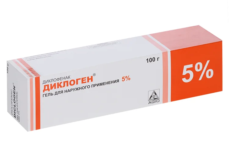 Диклоген гель 5 % 100 г