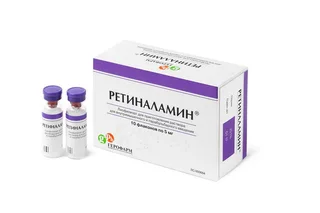 Ретиналамин 5 мг 22 мг 10 шт лиофилизат для приготовления раствора для внутримышечного и парабульбарного введения