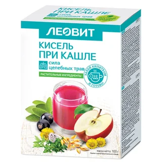Кисель При кашле 5 пакетов по 20 гр Леовит