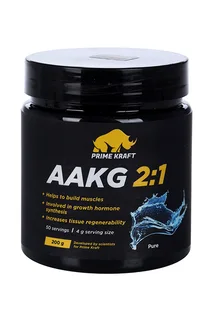 Аминокислоты Aakg 2:1 Prime Kraft L- Аргинин альфа-кетоглутарат без вкуса 200 гр