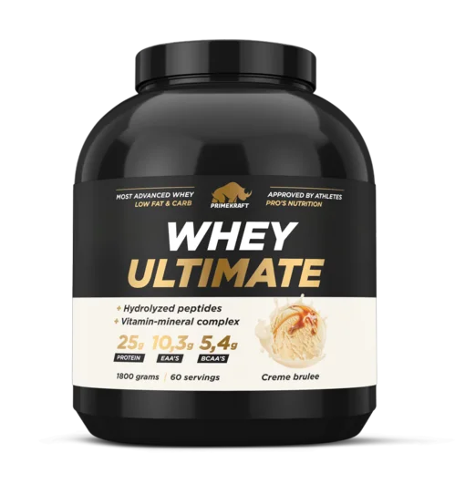 Протеин Prime Kraft Whey Ultimate со вкусом Крем-брюле 1 800 гр