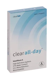 Линзы Clearlab Clear all-day контактные R 8,6 (диоптрия -4,0) 6 шт
