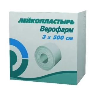 Верофарм Лейкопластырь Фиксирующий На Тканевой Основе 3×500 см 1 шт
