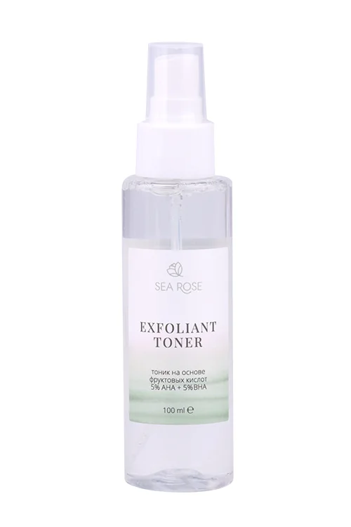 Тоник-пилинг SEA Rose Exfoliant Toner на основе фрукт кислот 5% AHA+ 5%BHA 100 мл