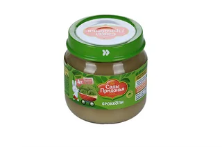 Пюре Сады Придонья брокколи, 80 г, (стекло)