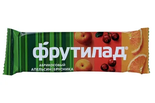 Батончик Фрутилад Фруктовая энергия апельсин / брусника 30 гр