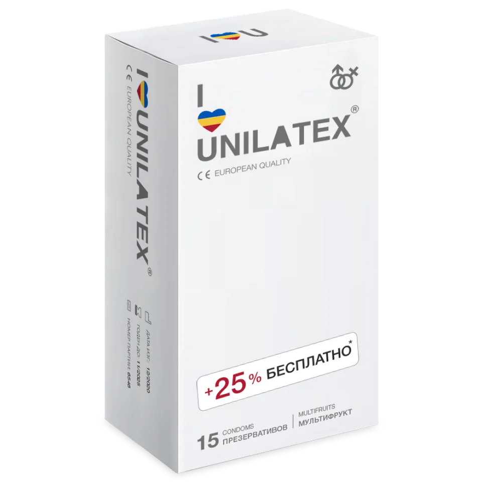 Презервативы Unilatex Multifruits 15 шт