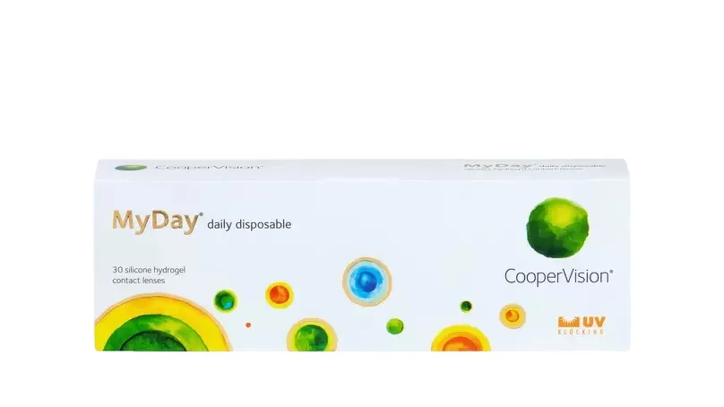 Линзы Myday Daily Disposable контактные однодневные мягкие 8,4/14,2 (диоптрия -1,0), 30 шт