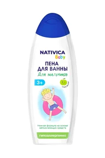 Пена Nativica Baby детская для мальчиков для ванны (3+), 430 мл