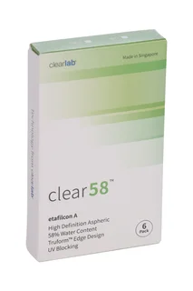 Линзы Clearlab Clear58 контактные R 8,3 (диоптрия -4,0) 6 шт