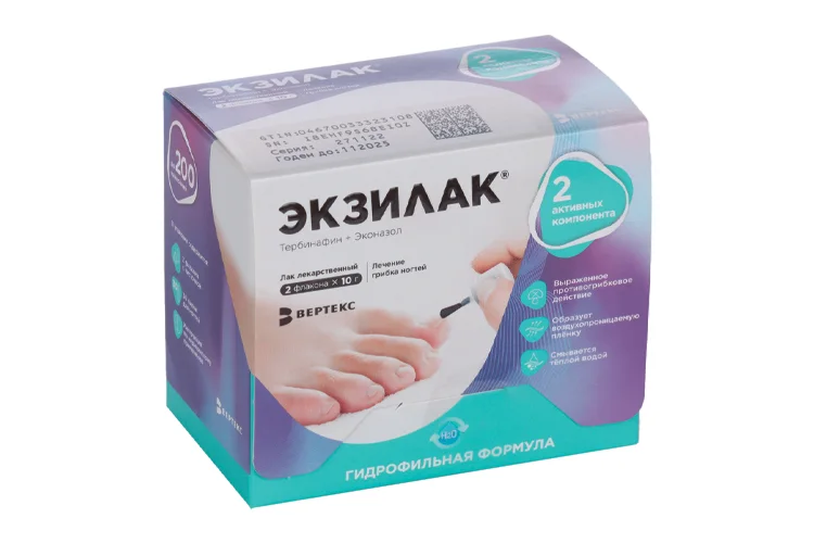 Экзилак лак 4 % 2 шт