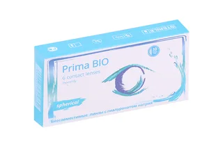 Линзы OKVision Prima BIO Spherical контактные мягкие R 8,6 (диоптрия -8,0) 6 шт