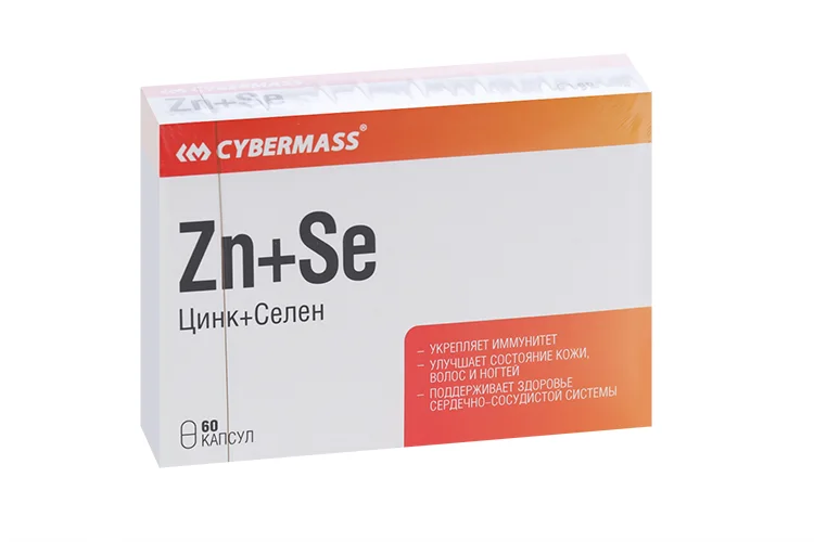 Цинк Селен Zn+Se, 60 шт, капсулы (4626016623536)